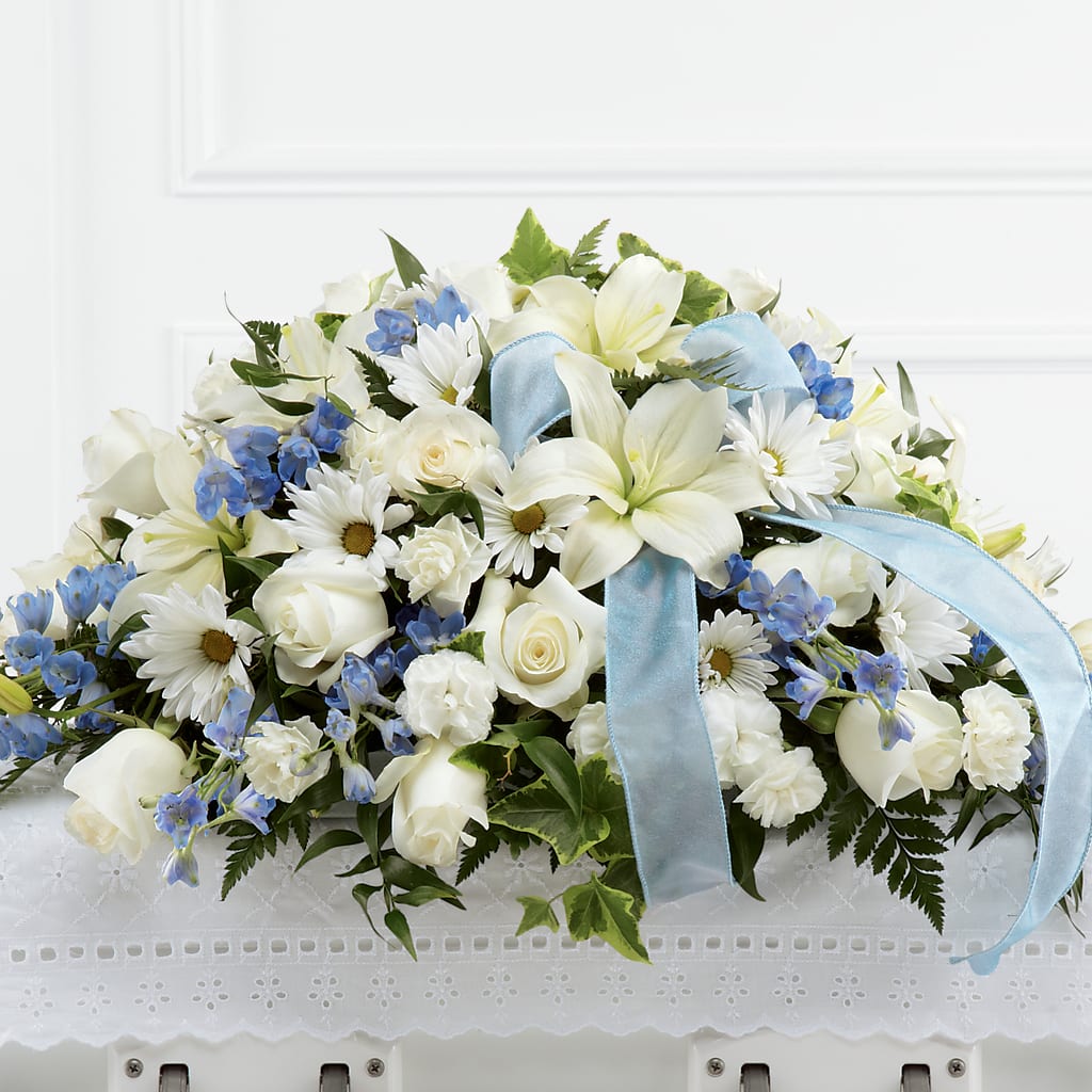 Tender Treasure Casket Spray – Kalas Events Inc, Orlando FL