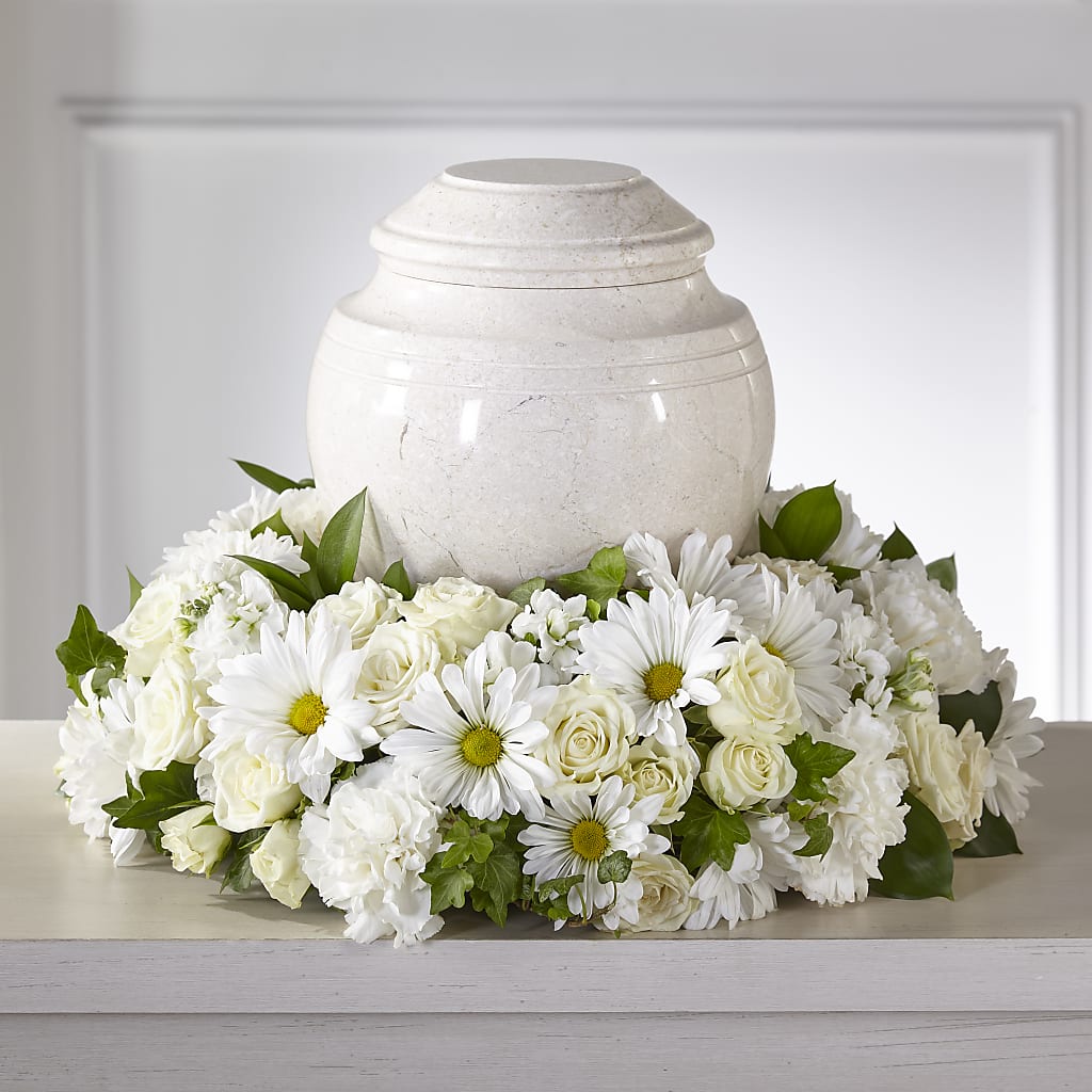 Ivory Gardens Cremation Adornment – Kalas Events Inc, Orlando FL