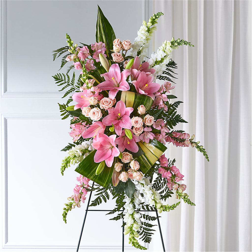 Elegant Embrace Standing Spray – Kalas Events Inc, Orlando FL