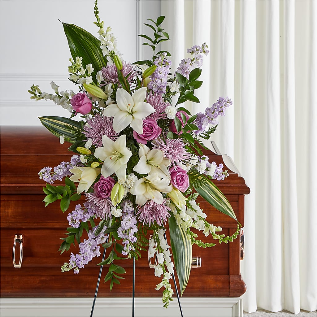 Grateful Hearts Standing Spray – Kalas Events Inc, Orlando FL