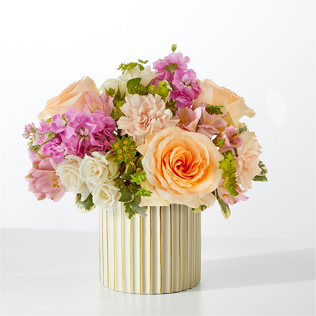 Paradise Bouquet with Ivory Vase – Kalas Events Inc, Orlando FL