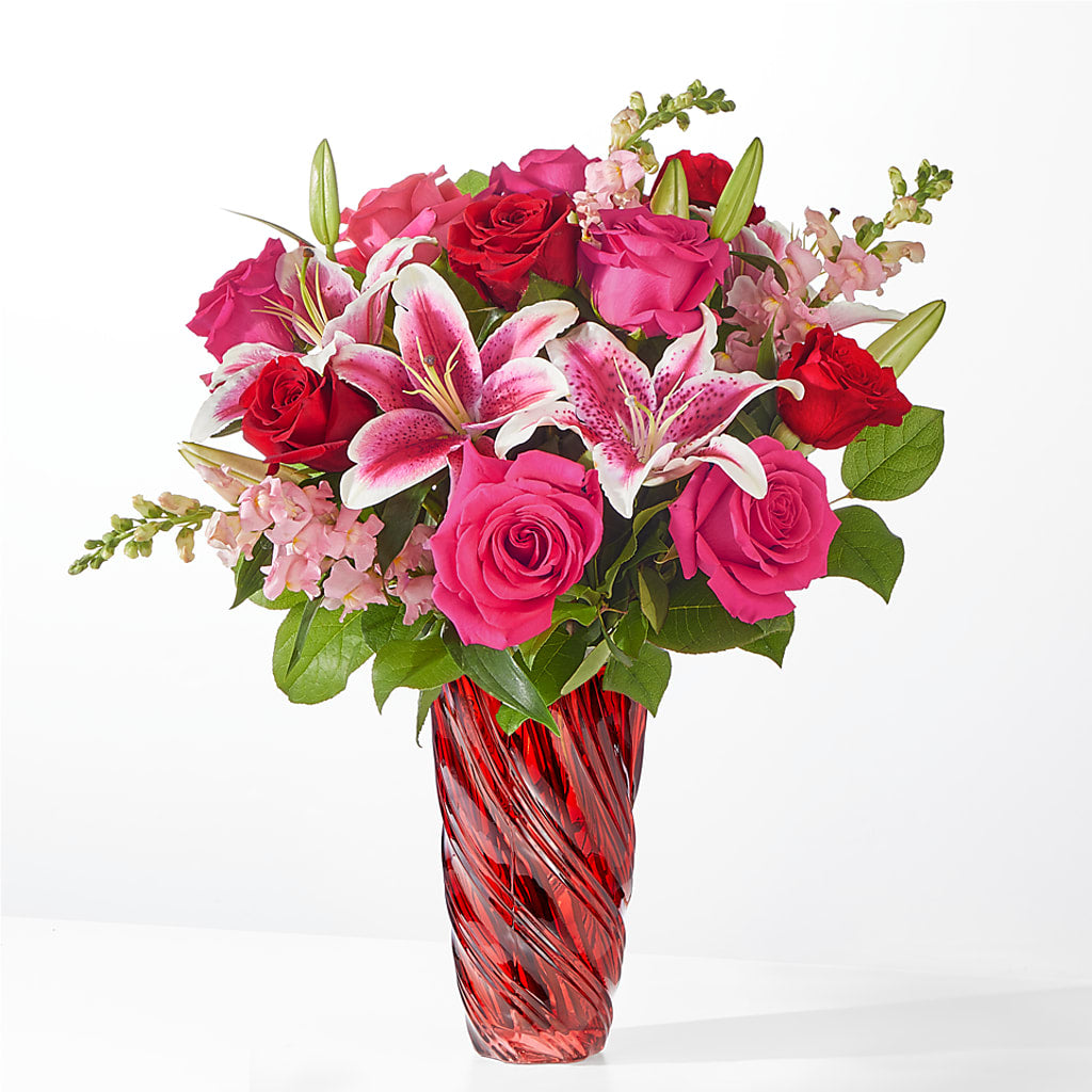 Always You Bouquet with Luxe Swirl Vase – Kalas Events Inc, Orlando FL