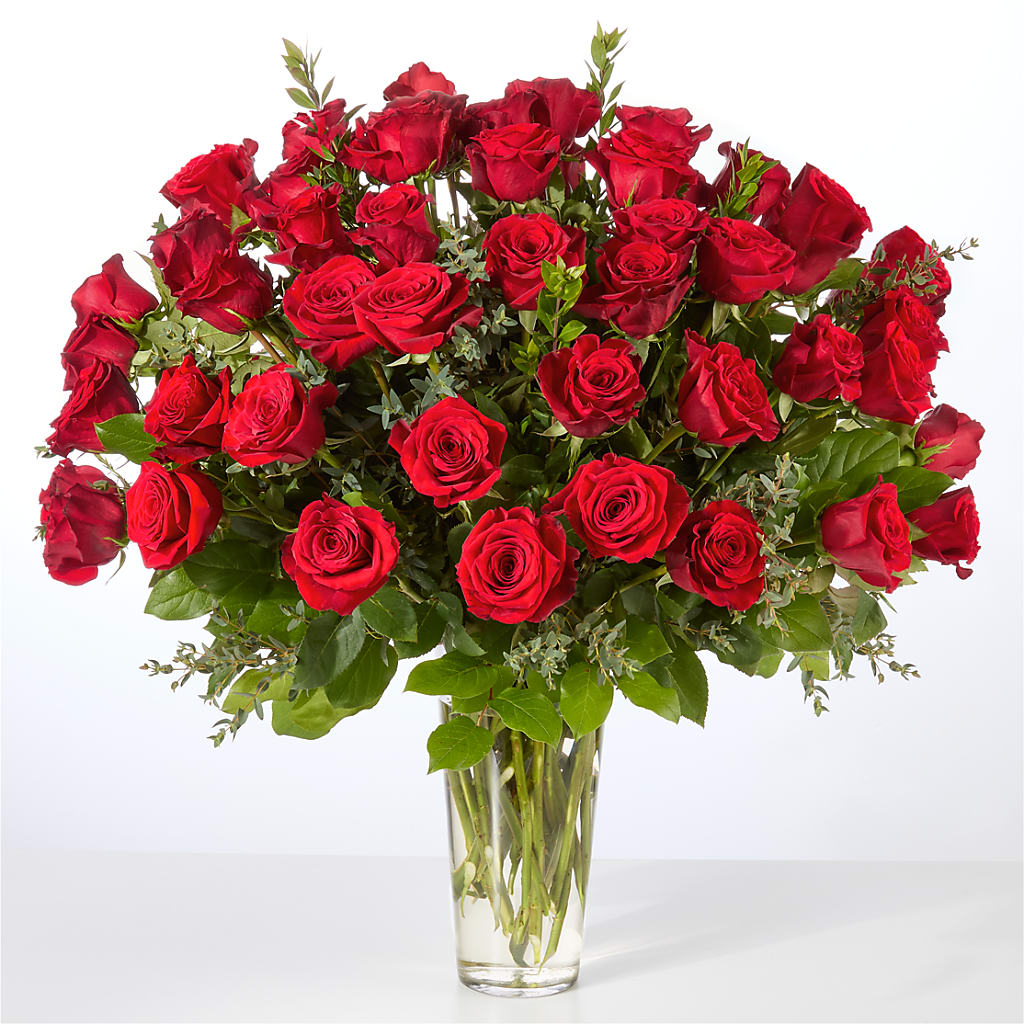 Forever Yours Fifty Stem Red Rose Bouquet – Kalas Events Inc, Orlando FL