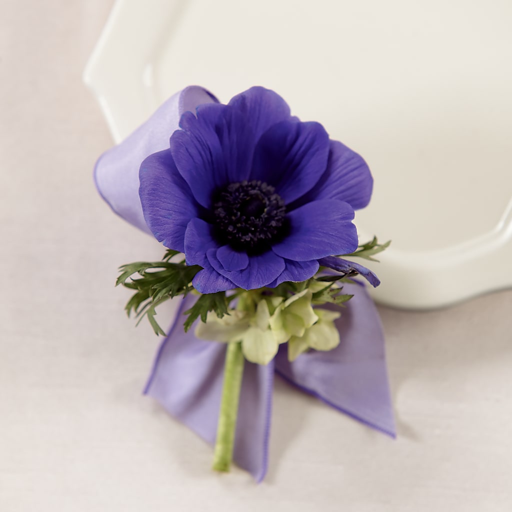 Purple Passion Boutonniere – Kalas Events Inc, Orlando FL