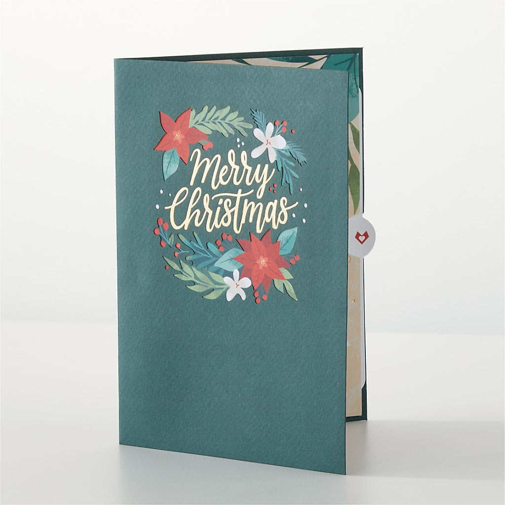 Happiest Holidays Poinsettia and Lovepop Card –  Kalas Events Inc, Orlando FL