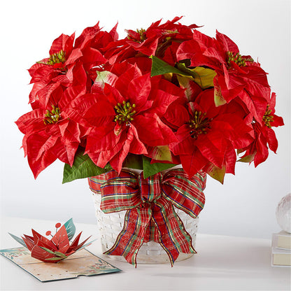 Happiest Holidays Poinsettia and Lovepop Card –  Kalas Events Inc, Orlando FL