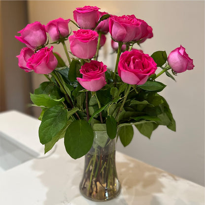 Long Stem Pink Rose Bouquet –  Kalas Events Inc, Orlando FL