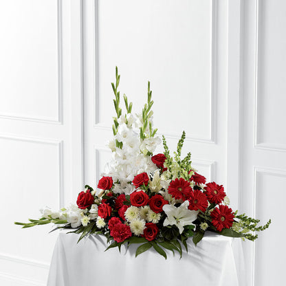 Crimson & White Arrangement –  Kalas Events Inc, Orlando FL