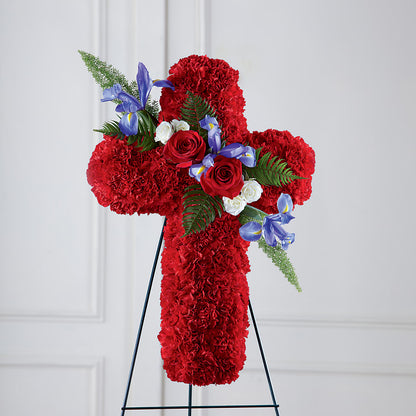 Faithful Hero Floral Cross –  Kalas Events Inc, Orlando FL