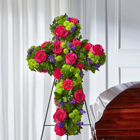 Tribute Rose Floral Cross –  Kalas Events Inc, Orlando FL