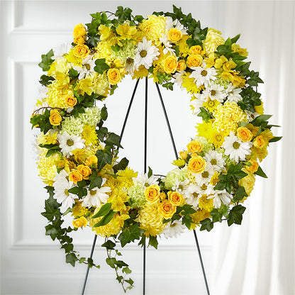 Golden Remembrance Wreath –  Kalas Events Inc, Orlando FL