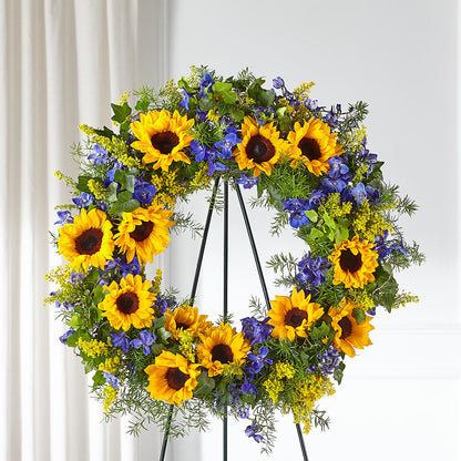 Bright Rays Wreath –  Kalas Events Inc, Orlando FL