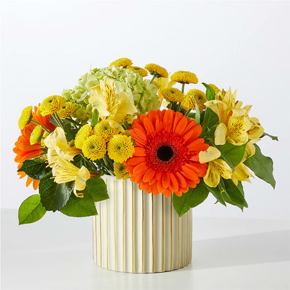 Autumn Sunshine Bouquet with Ivory Vase –  Kalas Events Inc, Orlando FL