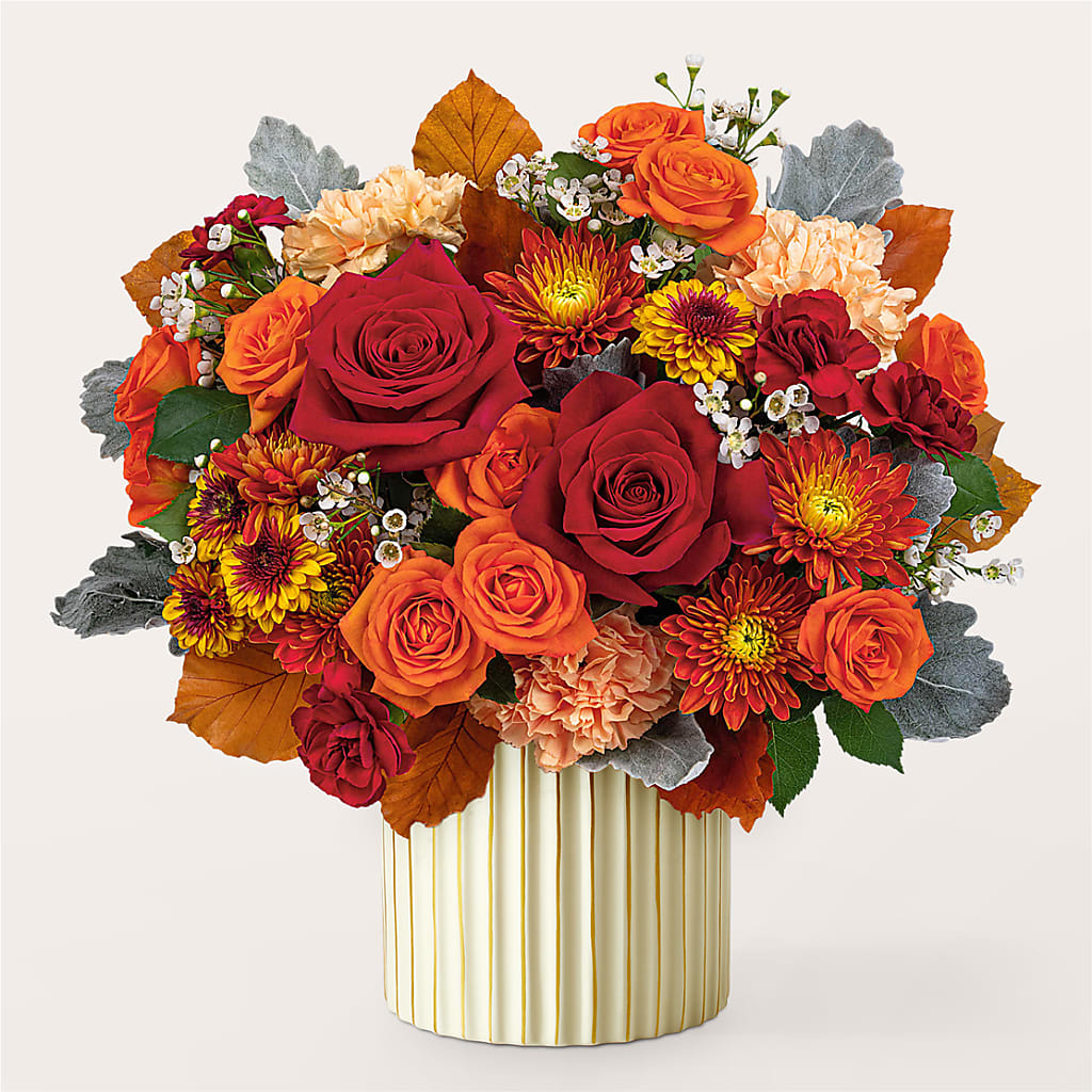 Merlot Bouquet with Ivory Vase –  Kalas Events Inc, Orlando FL