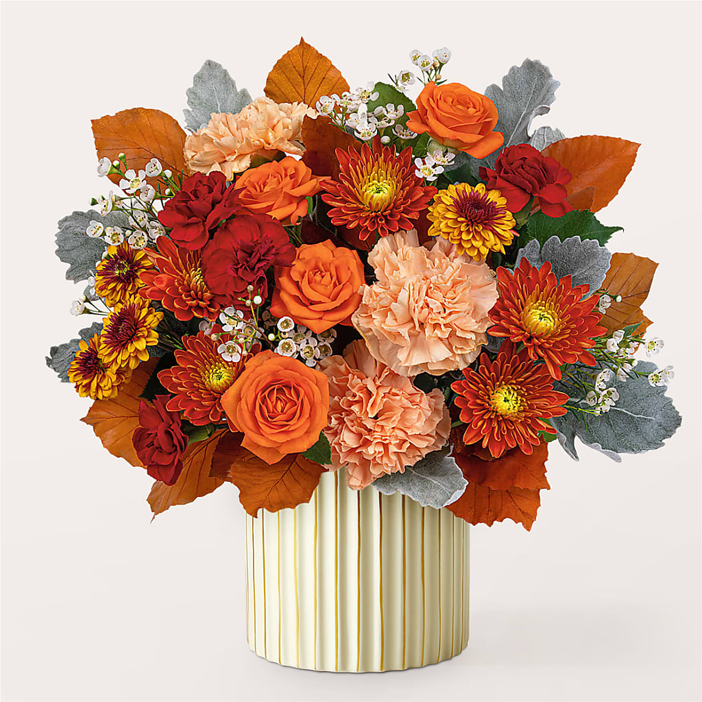 Merlot Bouquet with Ivory Vase –  Kalas Events Inc, Orlando FL
