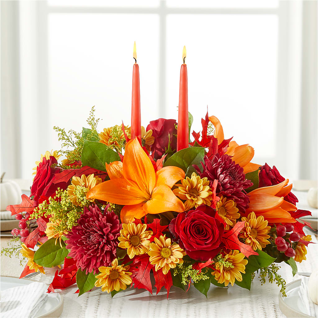 Autumn's Embrace Centerpiece –  Kalas Events Inc, Orlando FL