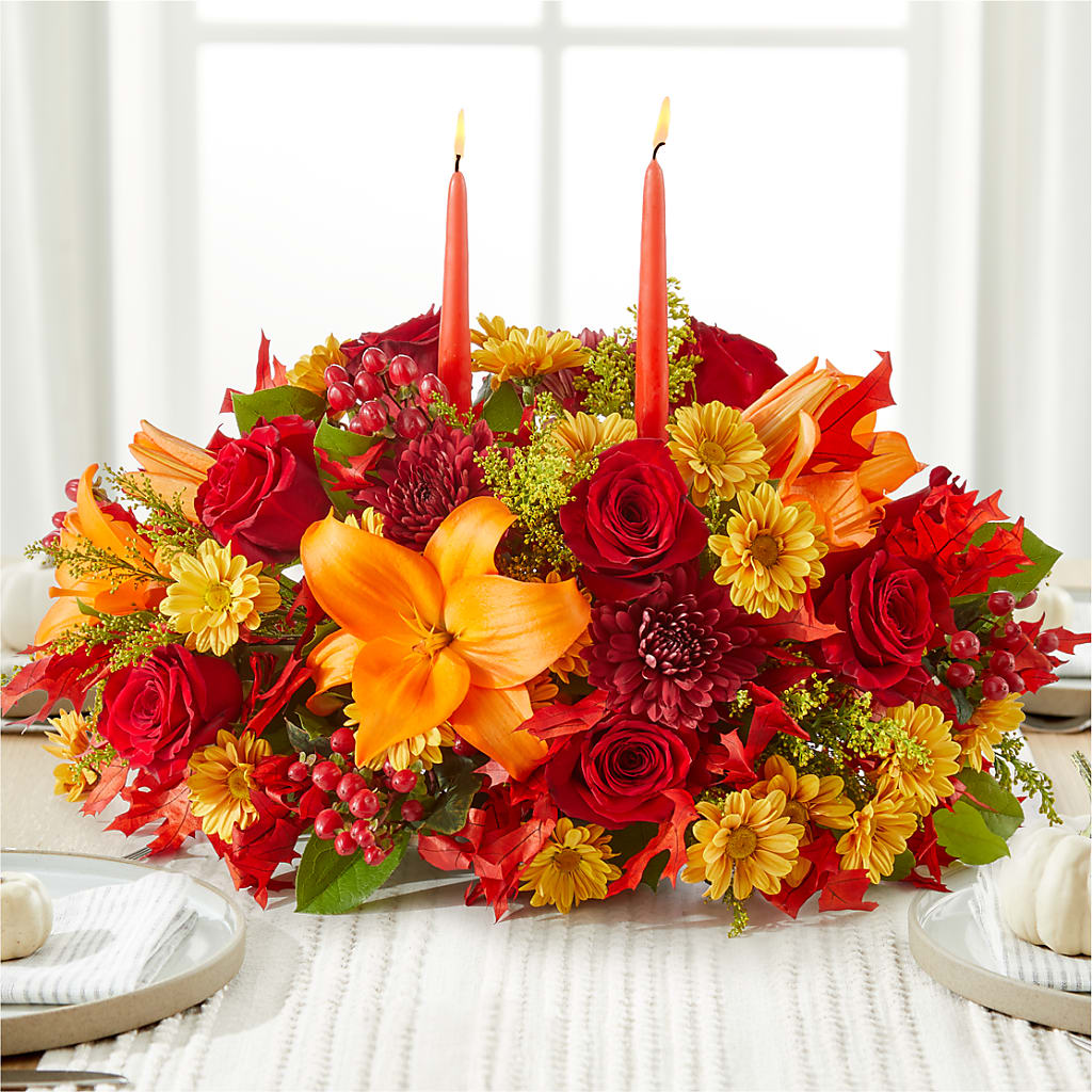Autumn's Embrace Centerpiece –  Kalas Events Inc, Orlando FL